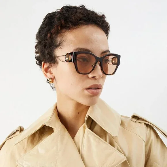 BRAND NEW Dior 30MONTAIGNE B2U CD40082U 53Y 26L0 Havana Brown Women Sunglasses - Picture 10 of 12